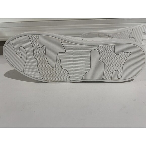 Bruno Magli Mens Lace Up Round Toe Low Top Sneakers White Leather Size 7 - Picture 7 of 11